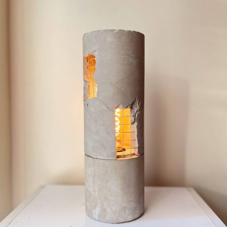 آباژور بتنی استوانه ای طرح شکسته